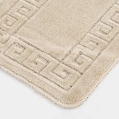 Dywany Do Prania W Pralce|Dywaniki Łazienkowe|inny 2 dywaniki łazienkowe MELO – komplet, kremowy