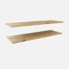 Akcesoria Do Szaf|ADBOX 2 półki do szafy 100 cm dąb artisan