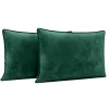 Poduszki Premium|Poszewki I Poduszki Dekoracyjne|Werdomo 2 poduszki welurowe butelkowa zieleń LEA 50x65 cm