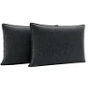 Werdomo 2 poduszki welurowe szare w cętki LEA 35x55 cm