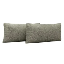 Werdomo 2 poduszki włochacze szare LEA 35x55 cm