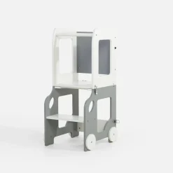 inny 2 w 1 pomocnik i stolik dziecięcy GUSISI szaro-biały