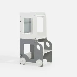 inny 2 w 1 pomocnik i stolik dziecięcy GUSISI szaro-biały