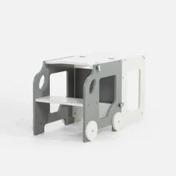 inny 2 w 1 pomocnik i stolik dziecięcy GUSISI szaro-biały