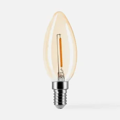 Żarówki Ozdobne|LED-POL Żarówka LED barwa ciepła ORO-AMBER-E14-C35-1W-WW