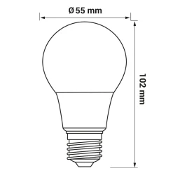 LED-POL Żarówka LED E27 5W barwa ciepła ORO-ATOS-E27-A55-5W-WW
