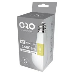 Żarówki Klasyczne|LED-POL Żarówka LED E27 14W barwa neutralna ORO-PREMIUM-E27-A65-14W-XP