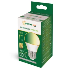 Żarówki Klasyczne| Żarówka LED E27 6W barwa neutralna DIMMABLE SPECTRUM