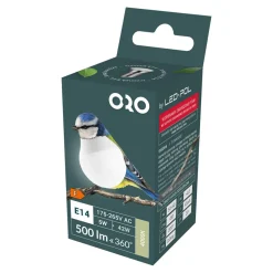 Żarówki Klasyczne|LED-POL Żarówka LED E14 5W barwa neutralna ORO-E14-G45-TOTO-5W-DW