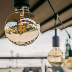 LED-POL Żarówka LED E27 6W barwa neutralna ORO-E27-G80-FL-CLARO-6W-DIMM-DW