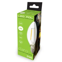 Żarówki Klasyczne|LED-POL Żarówka LED E14 4W barwa neutralna ORO-E14-C35-FL-CLARO-4W