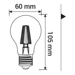 LED-POL Żarówka LED E27 7W barwa neutralna ORO-E27-FL-CLARO-7W-DW