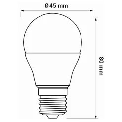 Żarówki Klasyczne|LED-POL Żarówka LED E27 8W barwa zimna ORO-E27-G45-TOTO-8W-CW
