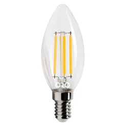 LED-POL Żarówka LED E14 6W ORO-E14-C35-FL-CLARO-6W-WW barwa ciepła