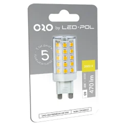 Żarówki Klasyczne|LED-POL Żarówka LED G9 4W barwa ciepła ORO-G9-PREMIUM-4W-WW