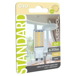 LED-POL Żarówka LED G9 4,8W barwa neutralna ORO-G9-PETIT-4,8W-DW