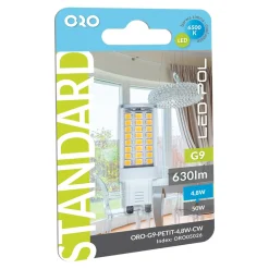 Żarówki Klasyczne|LED-POL Żarówka LED G9 4,8W barwa zimna ORO-G9-PETIT-4,8W-CW