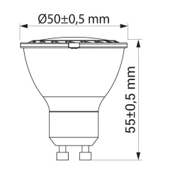 LED-POL Żarówka LED GU10 8W barwa ciepła ORO-GU10-HERA-8W-II