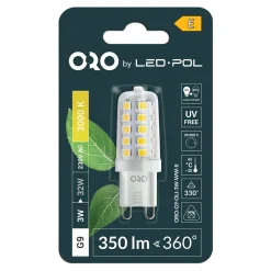 Żarówki Klasyczne|LED-POL Żarówka LED ORO-G9-OLI-3W-WW-II barwa ciepła