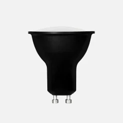 LED-POL Żarówka LED ORO-GU10-TOTO-BLACK-6,5W-WW barwa ciepła