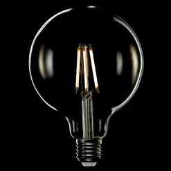 Żarówki Ozdobne|LED-POL Żarówka ozdobna LED E27 6W barwa ciepła ORO-E27-G80-FL-AMBER-6W-DIMM