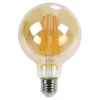 LED-POL Żarówka ozdobna LED E27 6W barwa ciepła ORO-E27-G125-FL-AMBER-6W
