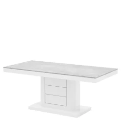 Ława LIMENA MINI MAT nadruk szary kamień / biały