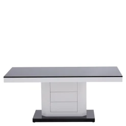 Ława LIMENA MINI połysk czarna / biała