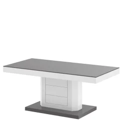 Stoliki Kawowe| Ława LIMENA MINI połysk szara / biała