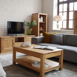 inny Ława lite drewno dąb naturalny STELLA