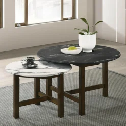 Ława okrągła czarna SAFI