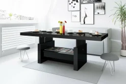 Ławostoły|Stoliki Kawowe| Ława rozkładana AVERSA czarna