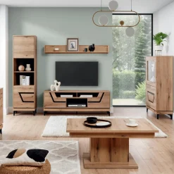 Furni Home Ława rozkładana dąb evoke