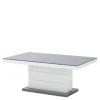 Stoliki Kawowe| Ława rozkładana MATERA LUX połysk szara / biała
