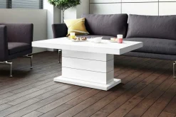 Stoliki Kawowe| Ława rozkładana MATERA LUX połysk biała