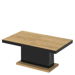 Ławostoły|Stoliki Kawowe| Ława rozkładana MATERA LUX dąb słoneczny / czarna