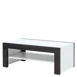 Ława SIMPLE połysk biała / czarna