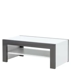 Stoliki Kawowe| Ława SIMPLE połysk biała / grafit