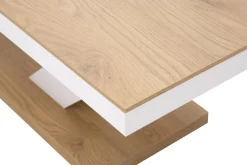 Ława VICTORIA MINI biała / dąb słoneczny