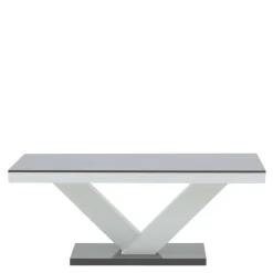 Stoliki Kawowe| Ława VICTORIA MINI połysk biała / szara