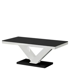 Ława VICTORIA MINI połysk biała / czarna