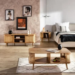 inny Ława z półkami boho FABLA