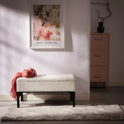 inny Ławka tapicerowana jasnoszara IZORVE