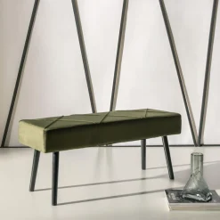 Ławki|inny Ławka welurowa zielona KASKADE