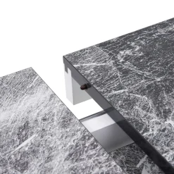 Ławostół z szufladą AVERSA LUX biały połysk / nadruk marmur połysk