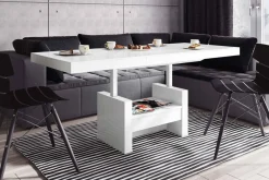 Ławostół z szufladą AVERSA LUX połysk biały