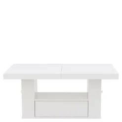 Ławostoły|Stoliki Kawowe| Ławostół z szufladą MALAGA MAT biały