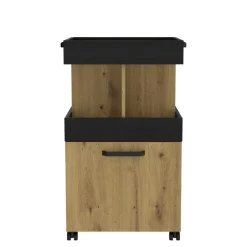 Barki|FORTE Barek na kółkach HOME BAR dąb artisan