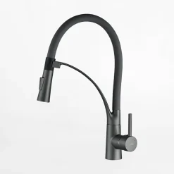 Baterie|inny Bateria elastyczna 2 strumienie wody czarny chrom LAVEO RATIO