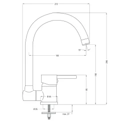 Baterie|Deante Bateria składana ASTER BCA 061M chrom